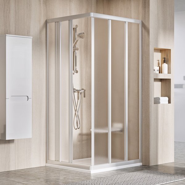 Ravak Supernova porta doccia 75 cm scorrevole satinato opaca/vetro con motivo 15V30UR2ZG