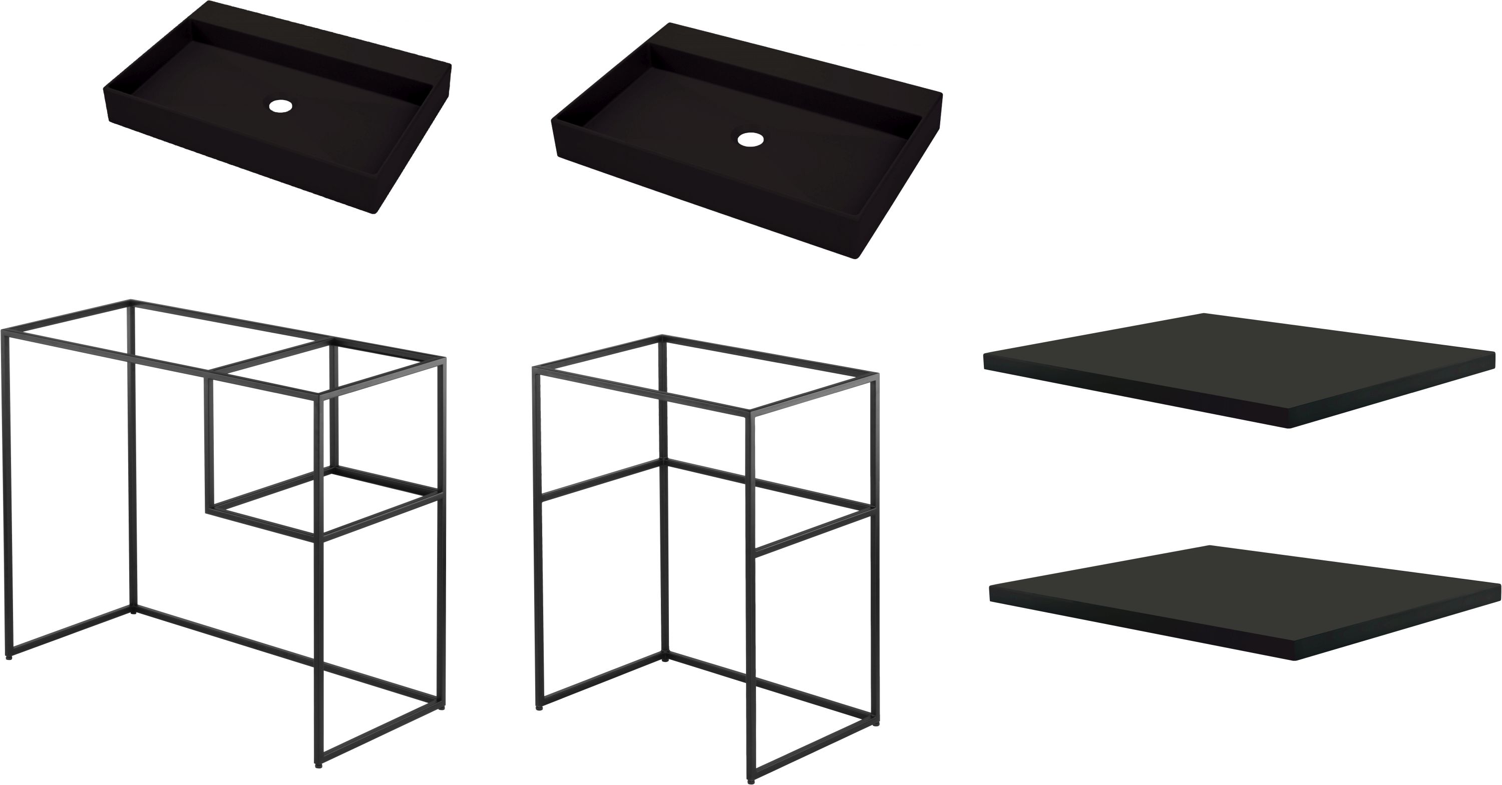 Set consolle Deante Correo CKC_N90A, consolle Deante Correo CKC_N60A, CQR_NU6S, CBL_N30B