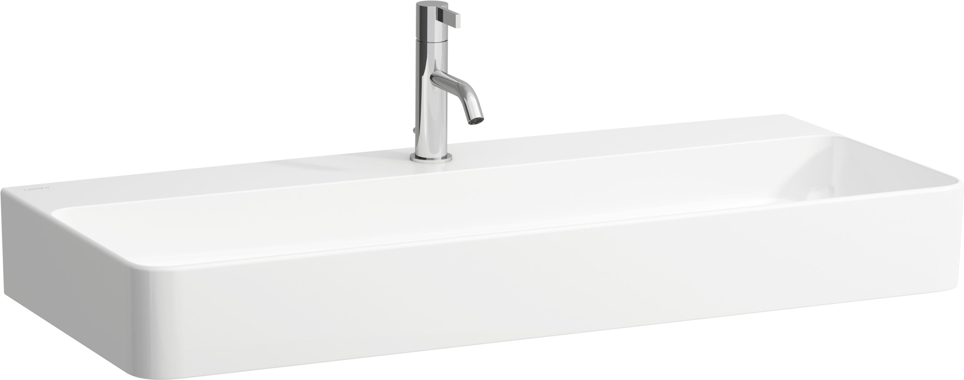 Laufen Val lavabo 95x42 cm rettangolare a parete bianco lucida H8102870001041