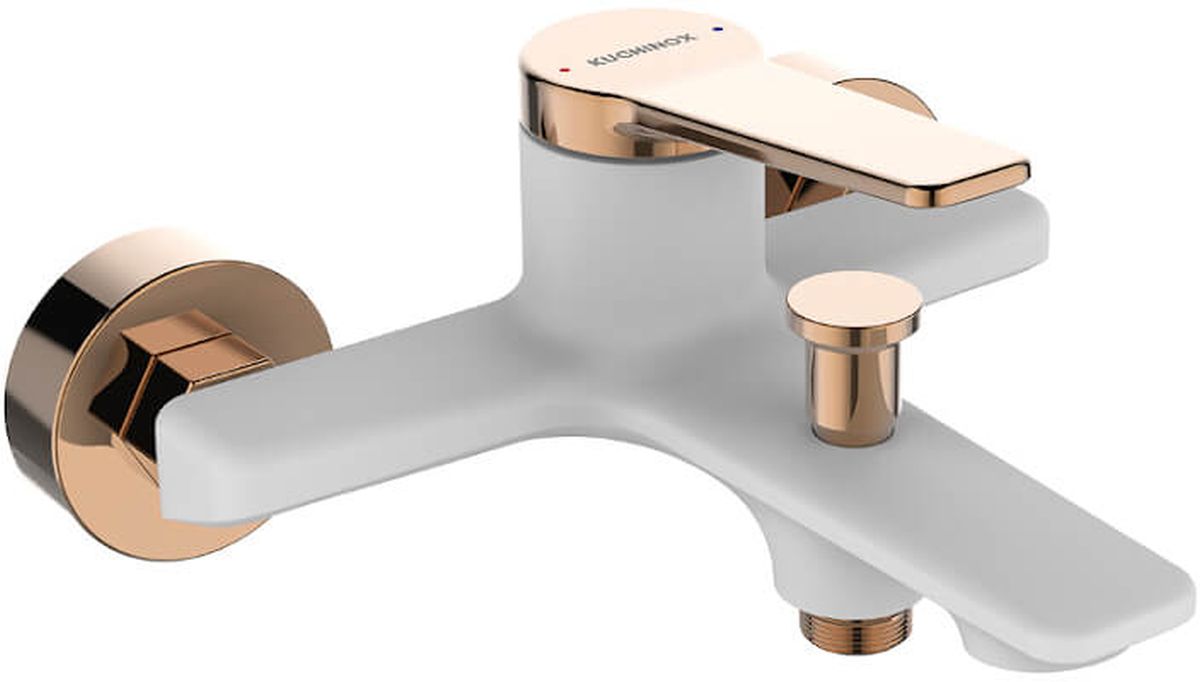 Kuchinox Alanis rubinetto per vasca e doccia a parete bianco BQI610D