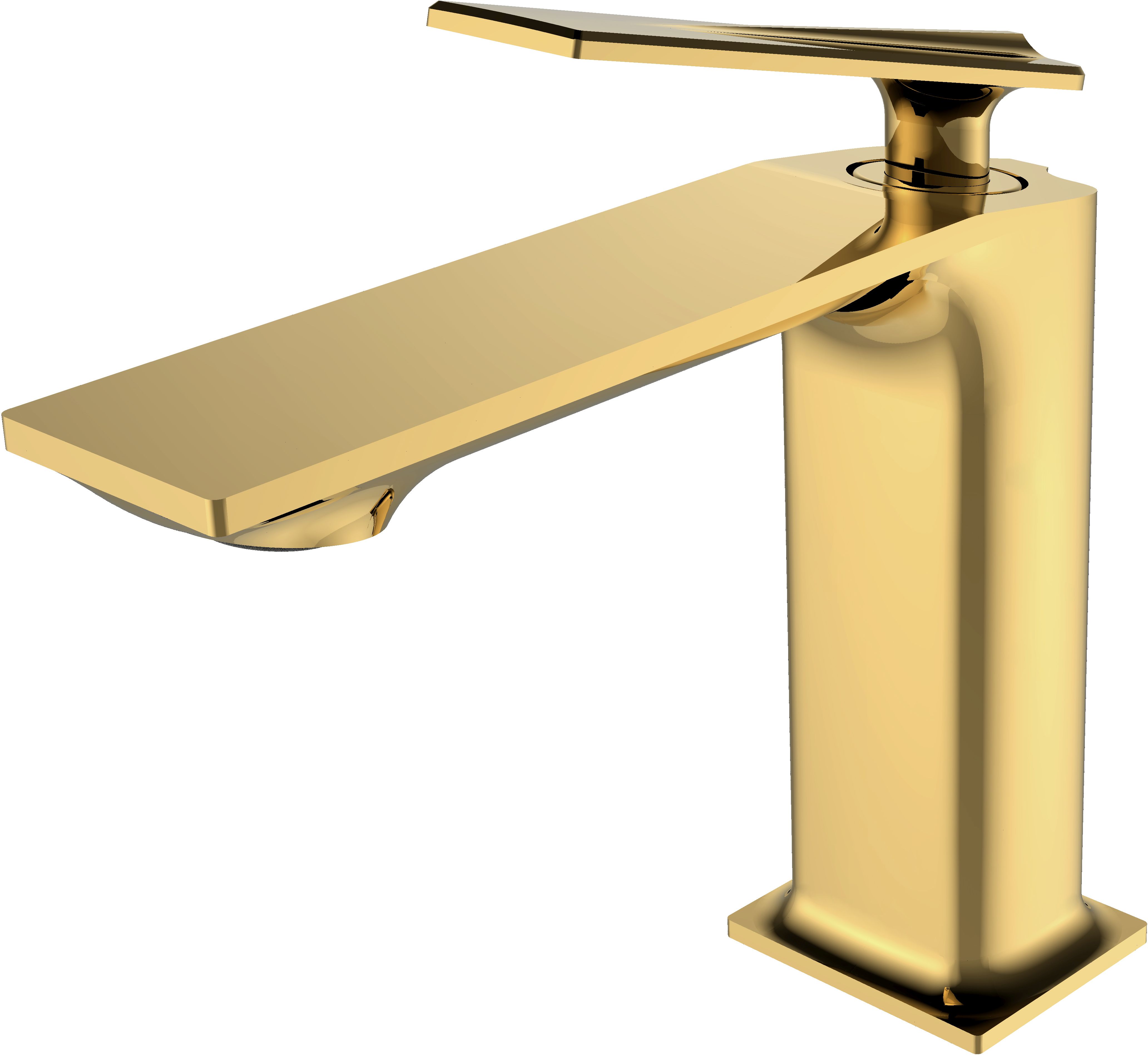 Besco Aspira rubinetto per lavabo verticale oro BU-AII-ZL