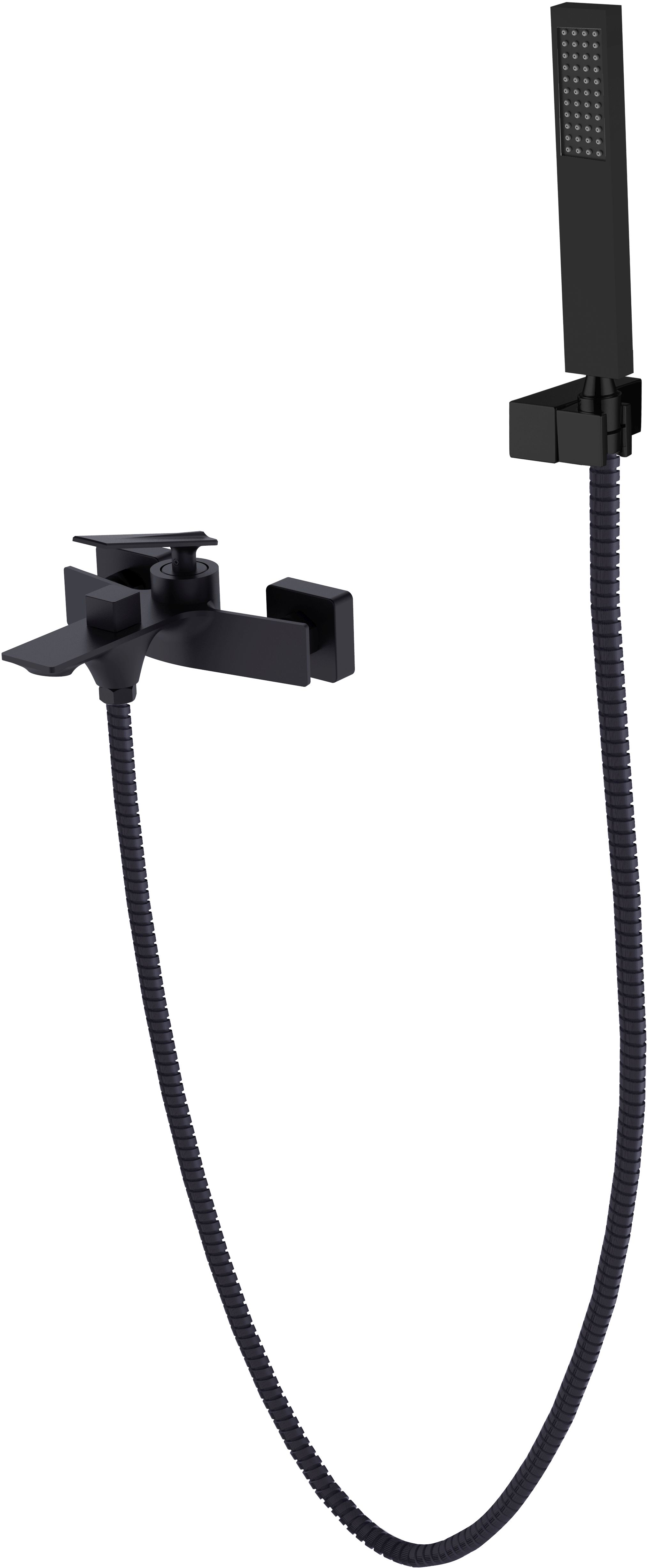 Besco Aspira rubinetto per vasca e doccia a parete nero BW-AS-CZ
