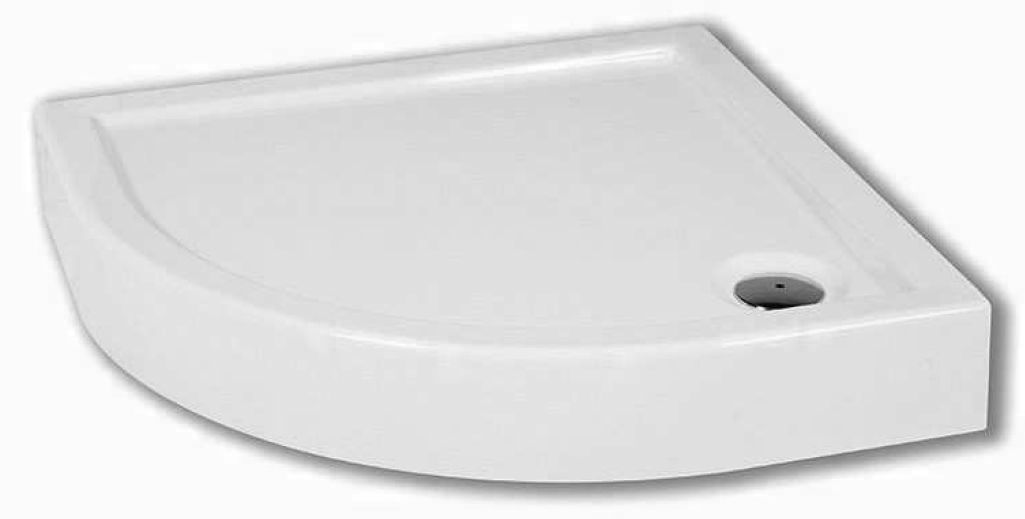 Novellini City piatto doccia semicircolare 90x90 cm bianco VRQ9014-30