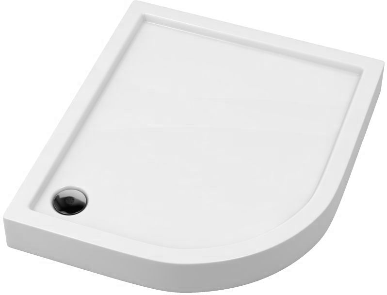 Novellini City piatto doccia semicircolare 90x80 cm bianco MNQ809017D-30