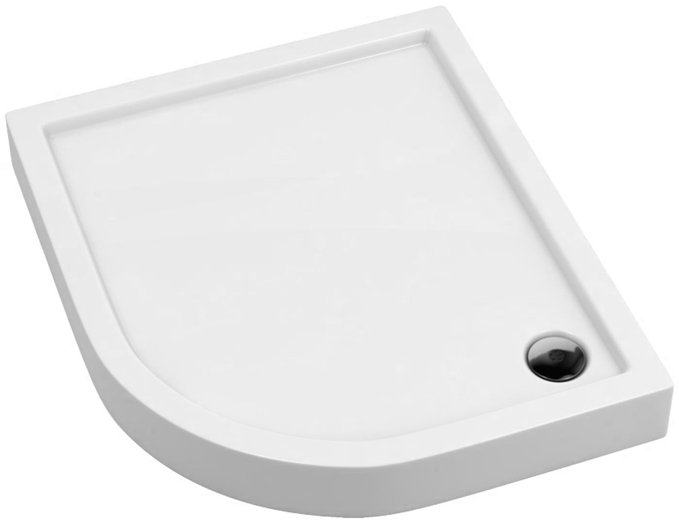 Novellini City piatto doccia semicircolare 90x80 cm bianco MNQ809017S-30