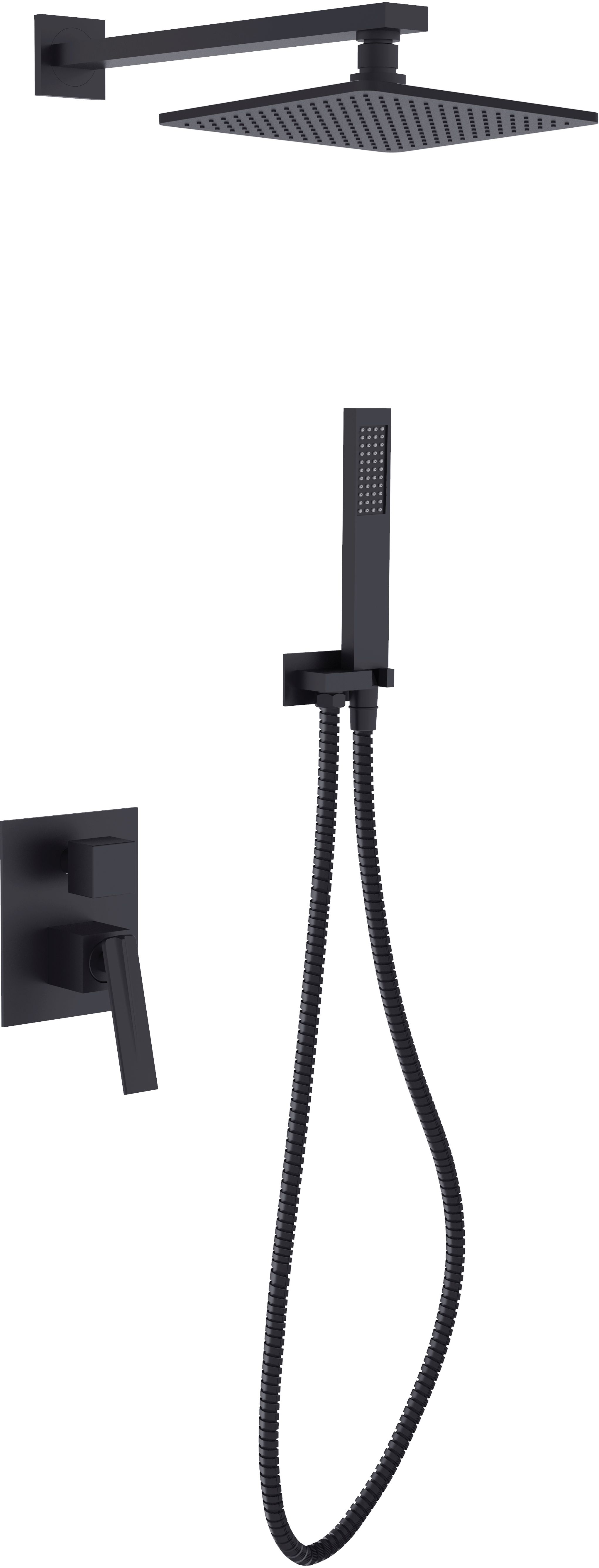 Besco Aspira set doccia da incasso nero BP-AII-CZ