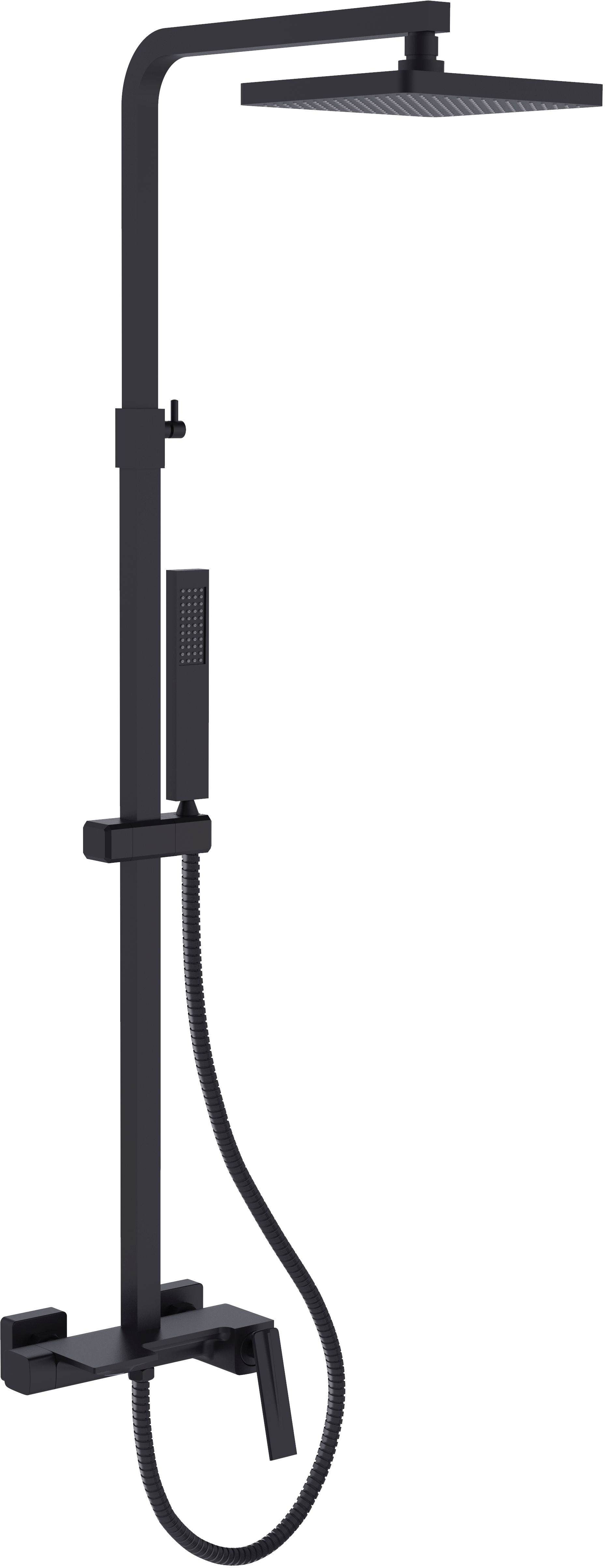 Besco Aspira set doccia a parete nero BP-AN-CZ