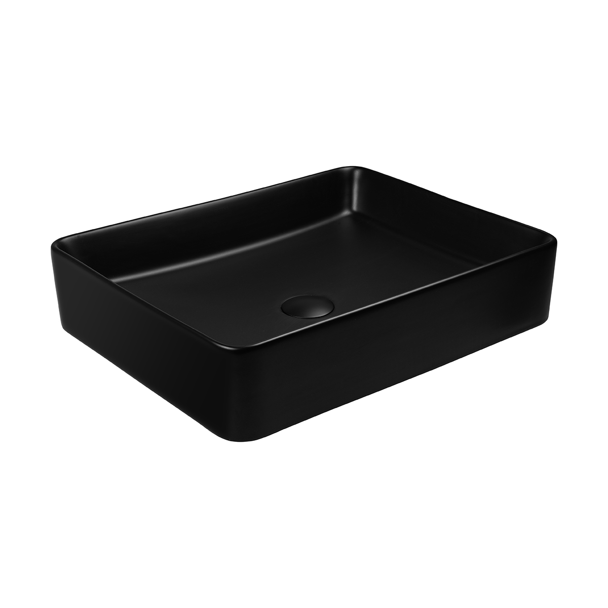 Oltens Forde lavabo 51x40.5 cm rettangolare da appoggio nero 40803300