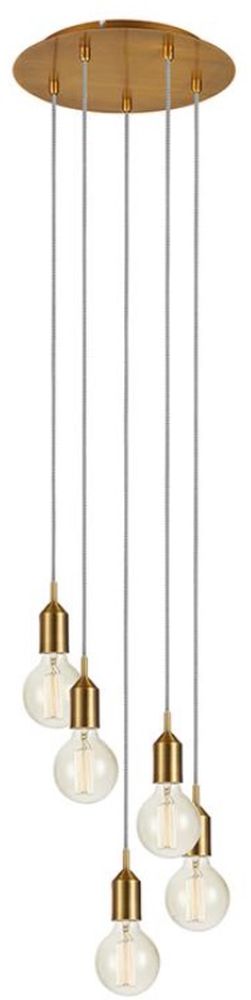 Markslöjd Bronx lampada sospesa 5x60 W marrone 108100