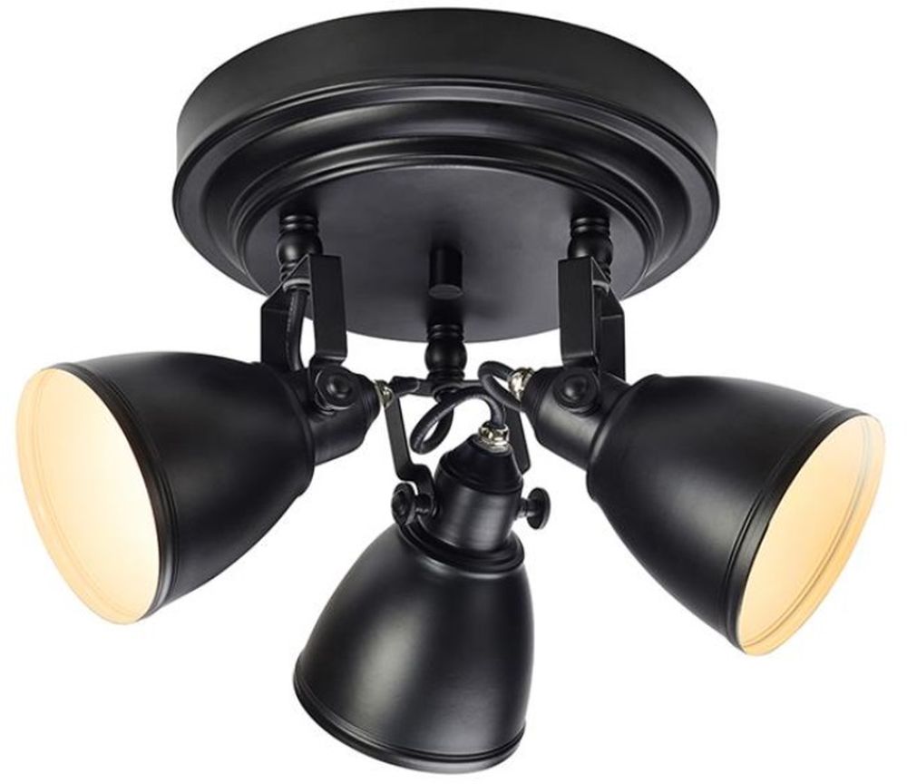 Markslöjd Fjällbacka lampada da soffitto 3x20 W nero 108081
