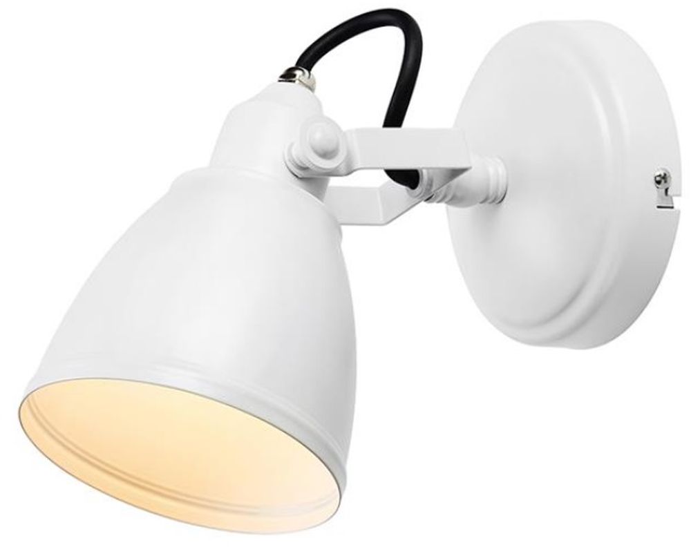 Markslöjd Fjällbacka lampada da parete 1x20 W bianco 108084