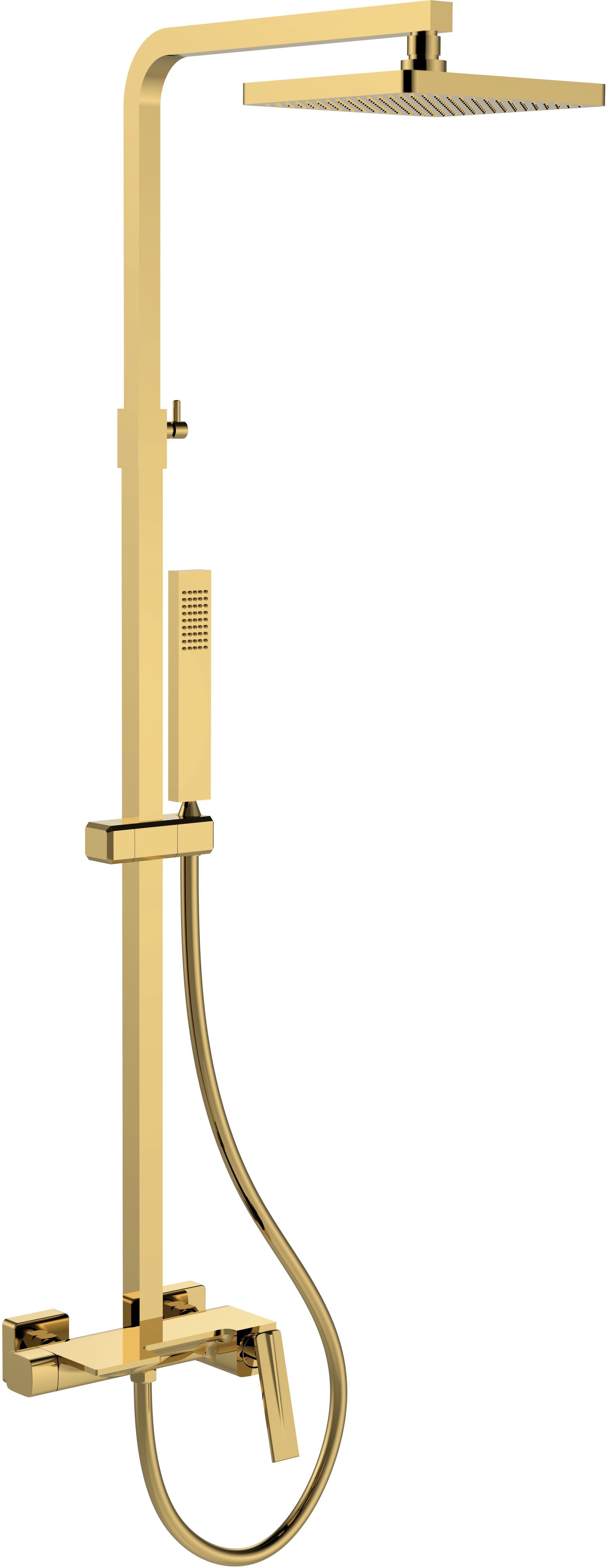 Besco Aspira set doccia a parete oro BP-AN-ZL