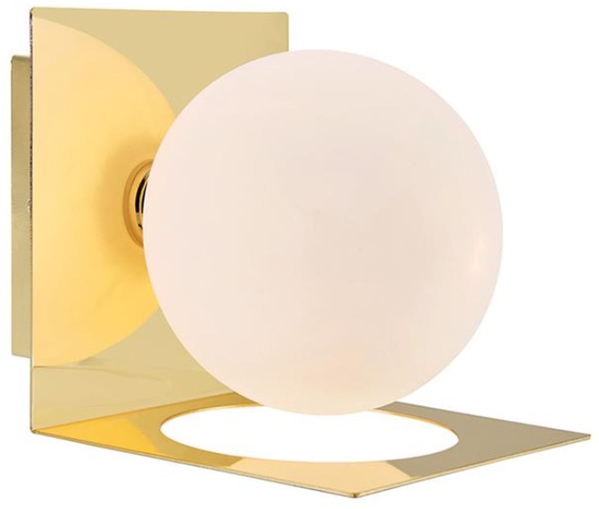 Markslöjd Zenit lampada da parete 1x18 W bianco-ottone 108085