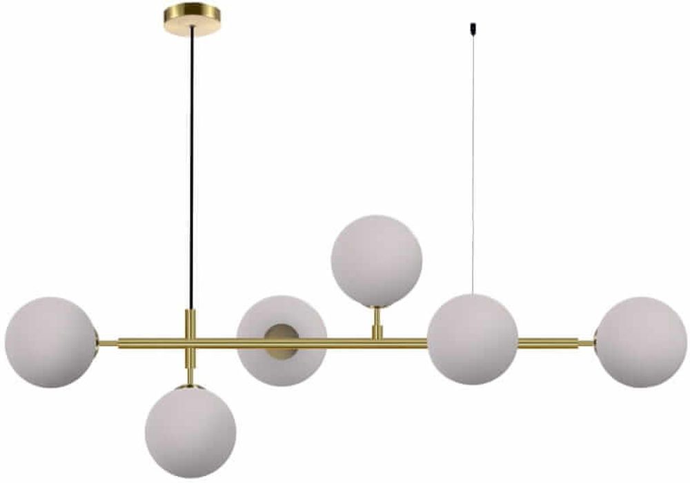 Light Prestige Alisa lampada sospesa 6x40 W bianco-oro LP-005/6PWH