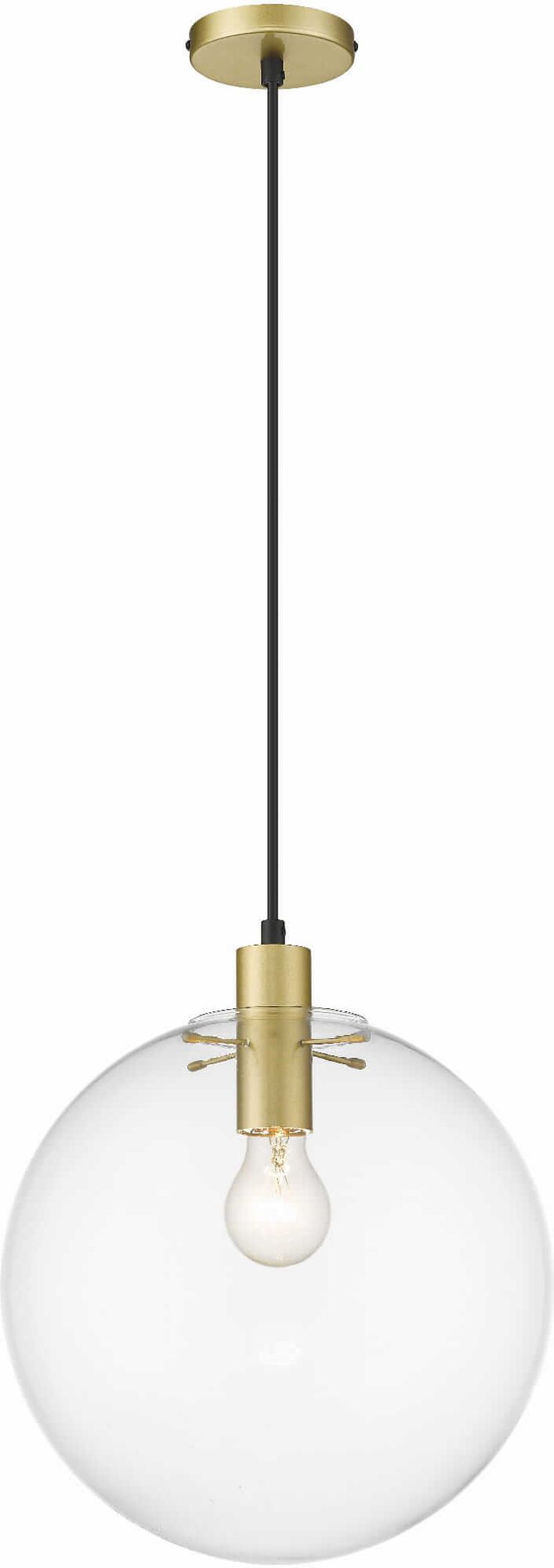 Light Prestige Puerto lampada sospesa 1x50 W trasparente-oro LP-004/1PLGD