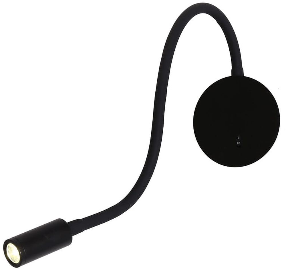 Light Prestige Senise lampada da parete 1x3 W nero LP-2021/1WBK