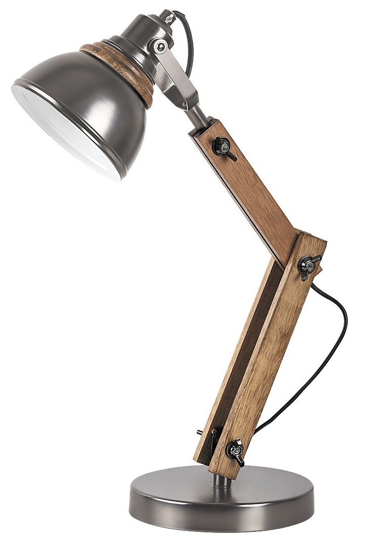 Rabalux Aksel lampada da scrivania 1x15 W legno-grafite 4199