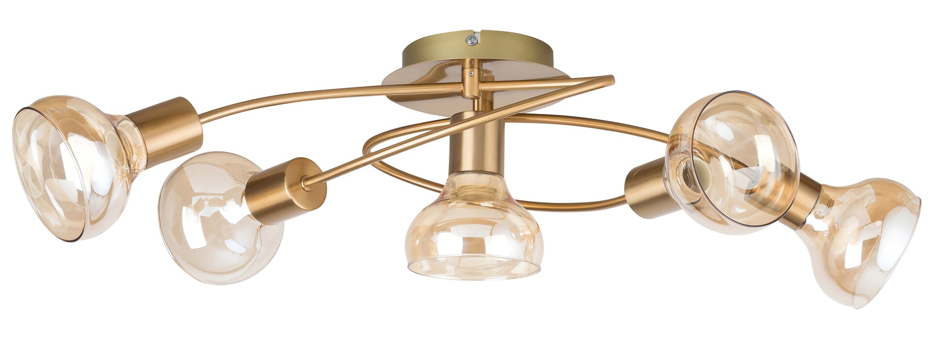 Rabalux Holly lampada da soffitto 5x40 W ottone-ambra 5552