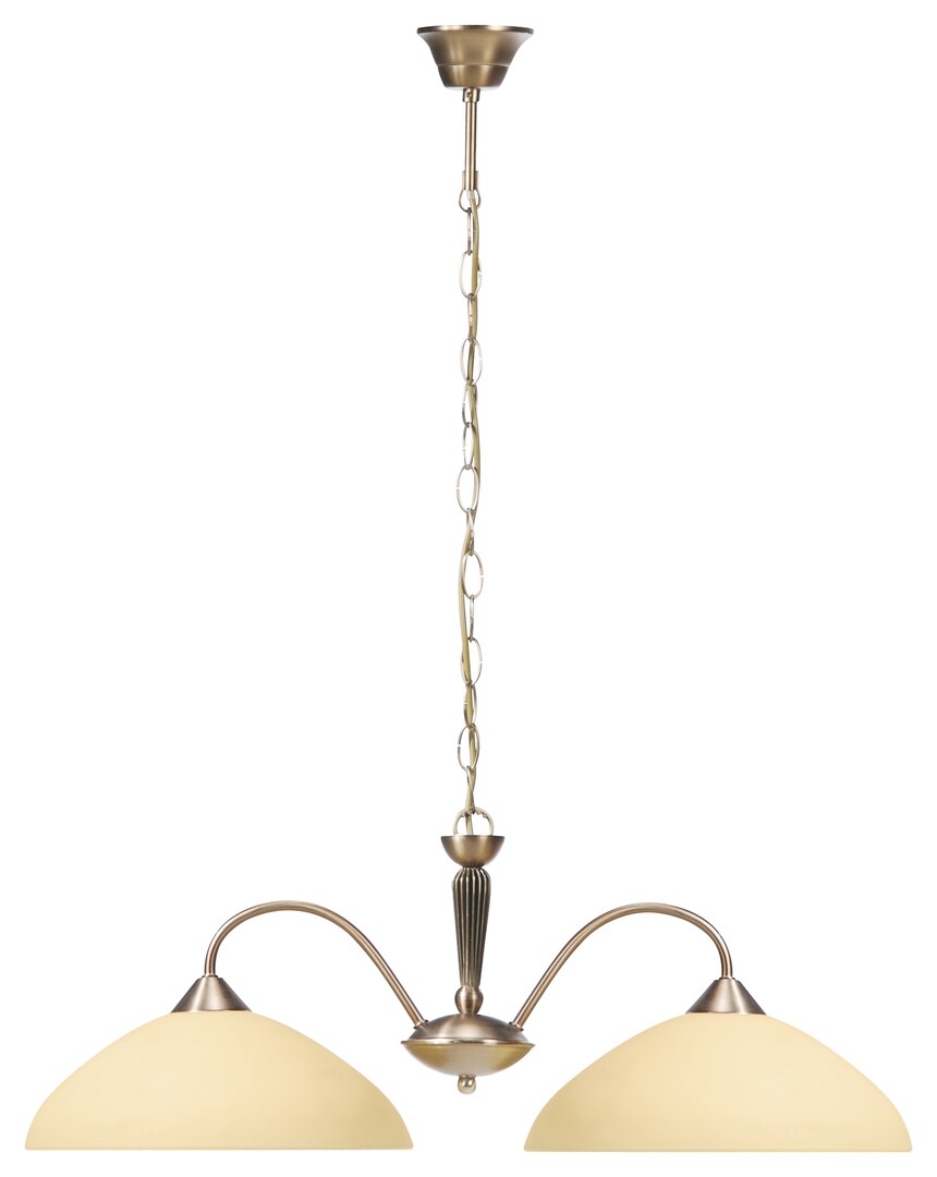 Rabalux Regina lampada sospesa 2x60 W ottone-crema 8177