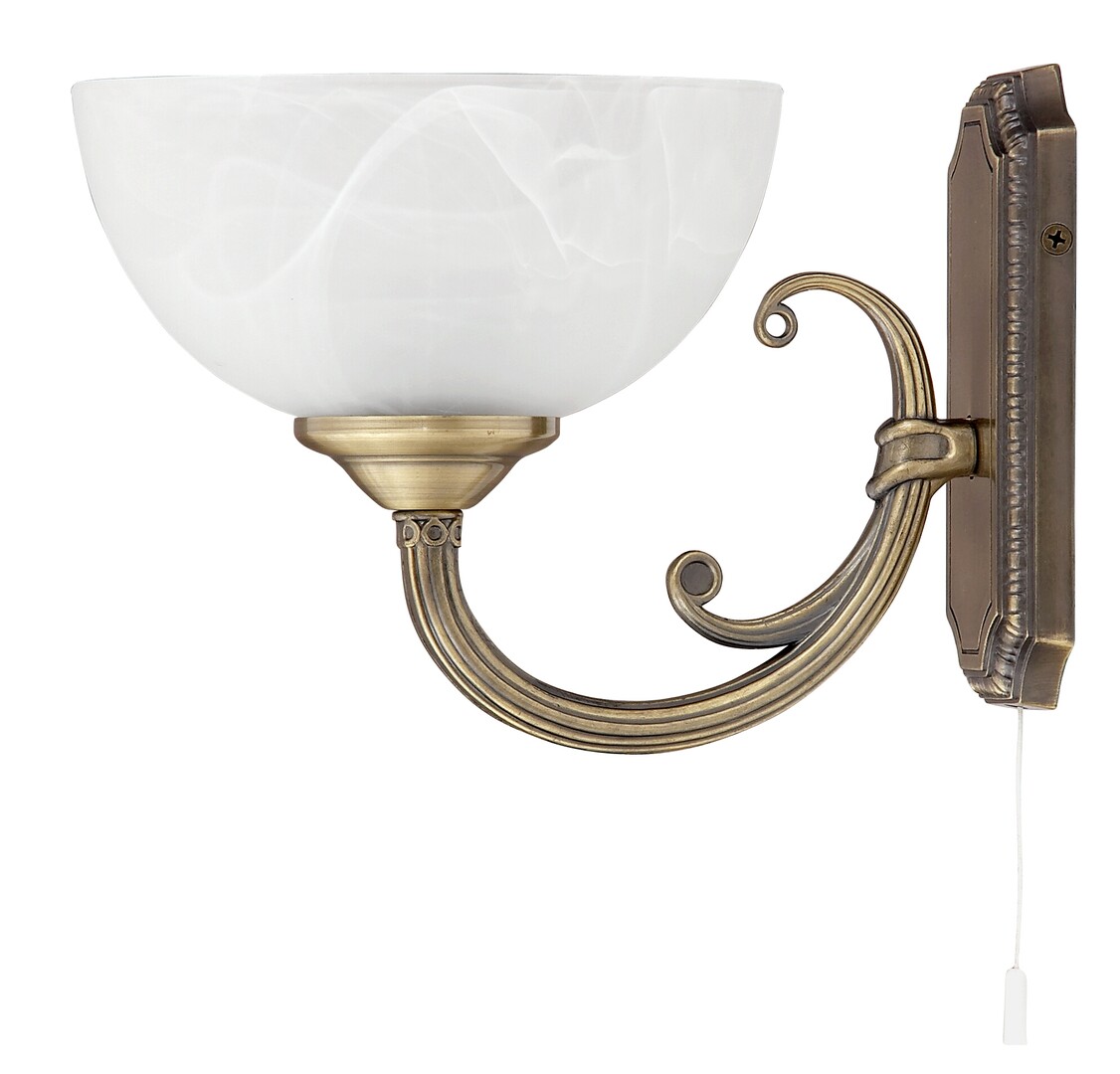 Rabalux Marlene lampada da parete 1x40 W marrone-alabastro 8541