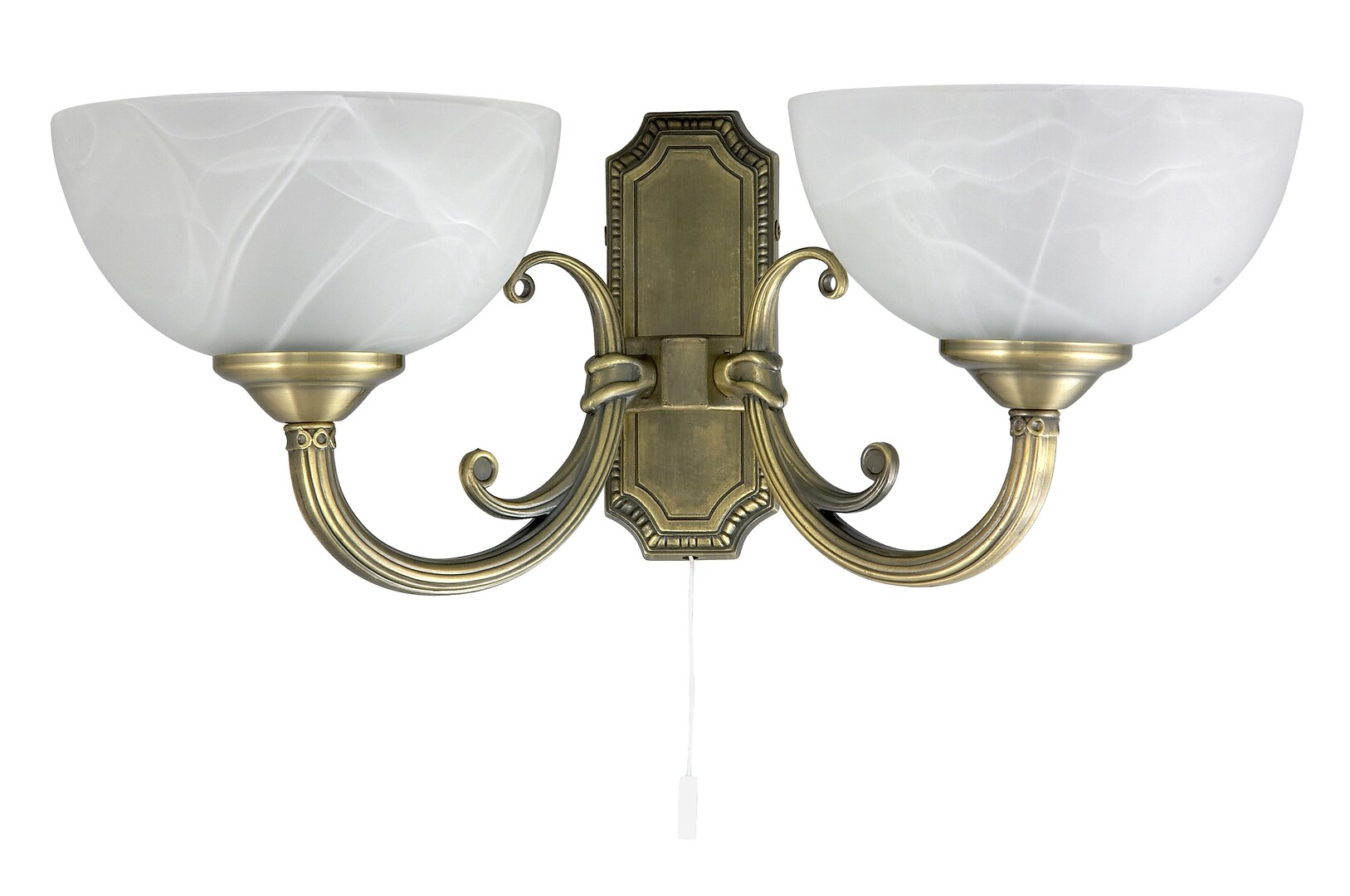 Rabalux Marlene lampada da parete 2x40 W ottone-alabastro 8542