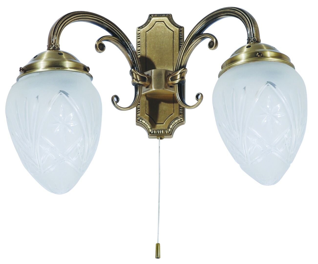 Rabalux Annabella lampada da parete 2x40 W bianco-ottone 8632