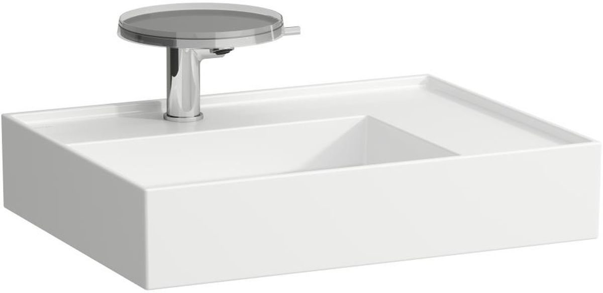 Laufen Kartell lavabo 60x46 cm rettangolare a parete bianco lucida H8103344001111