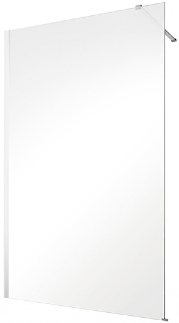 Besco Eco-N parete doccia walk-in 120 cm cromo lucida/vetro trasparente EN-120-195C