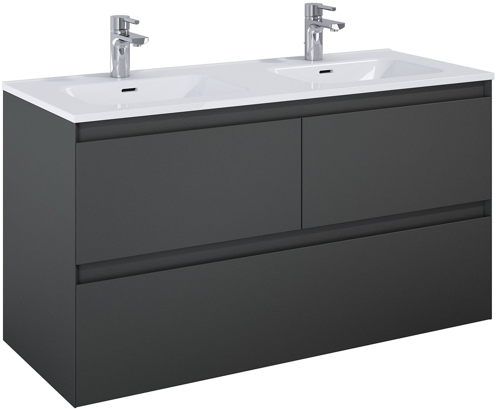 Elita Split armadietto 120x45.8x63.5 cm sottolavabo sospeso antracite 168182