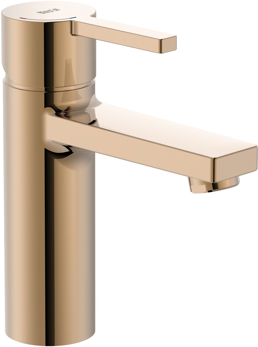 Roca Naia Rose Gold rubinetto per lavabo verticale oro A5A3A96RG0