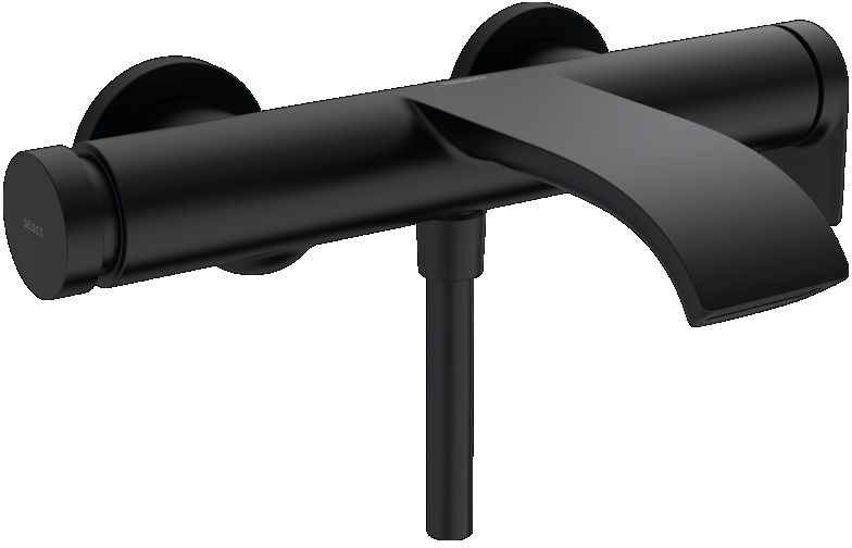 Hansgrohe Vivenis rubinetto per vasca e doccia a parete nero 75420670