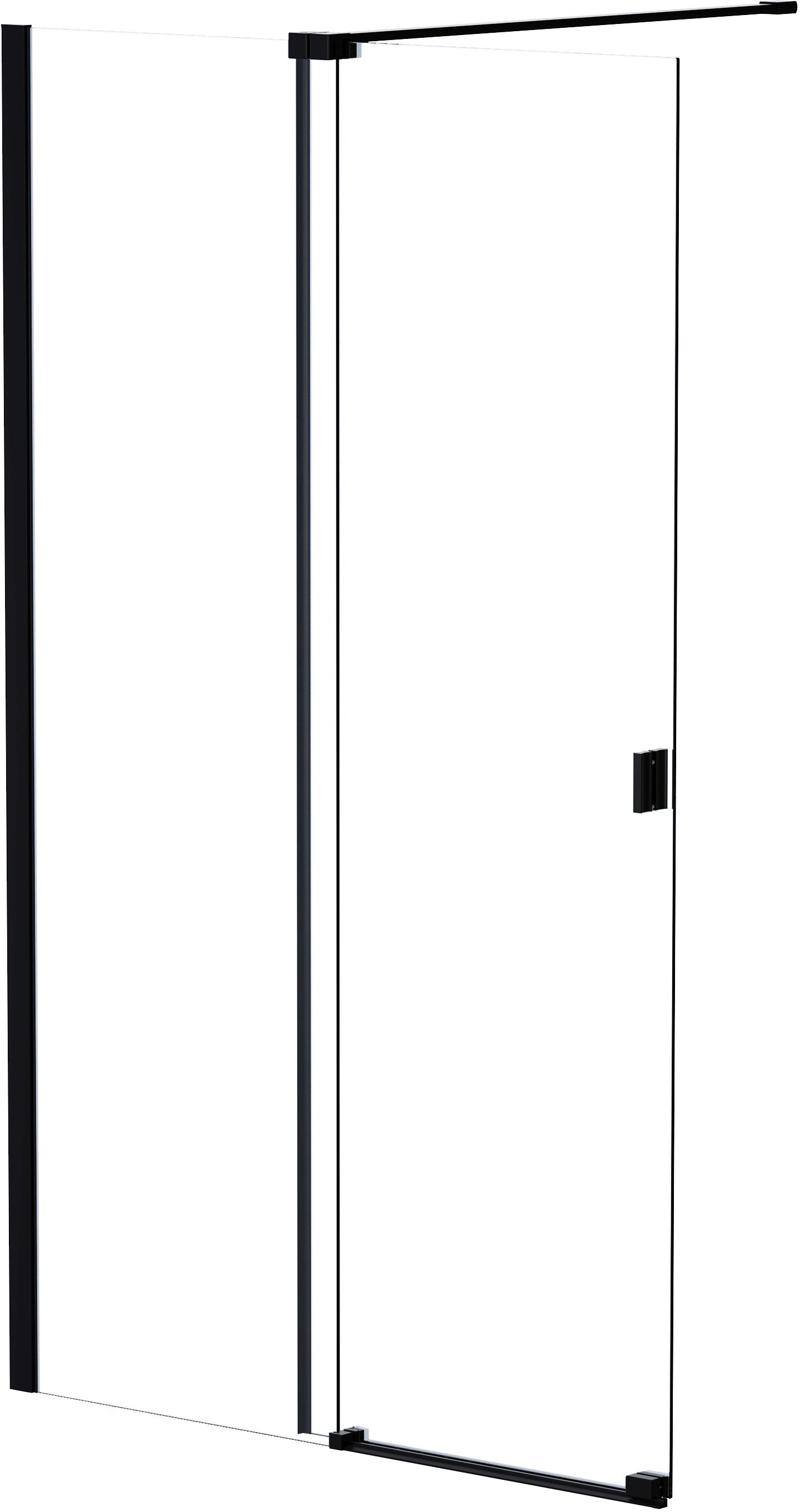 Besco Vayo Black box doccia con porta 120 cm nero opaca/vetro trasparente VYB-120-200C