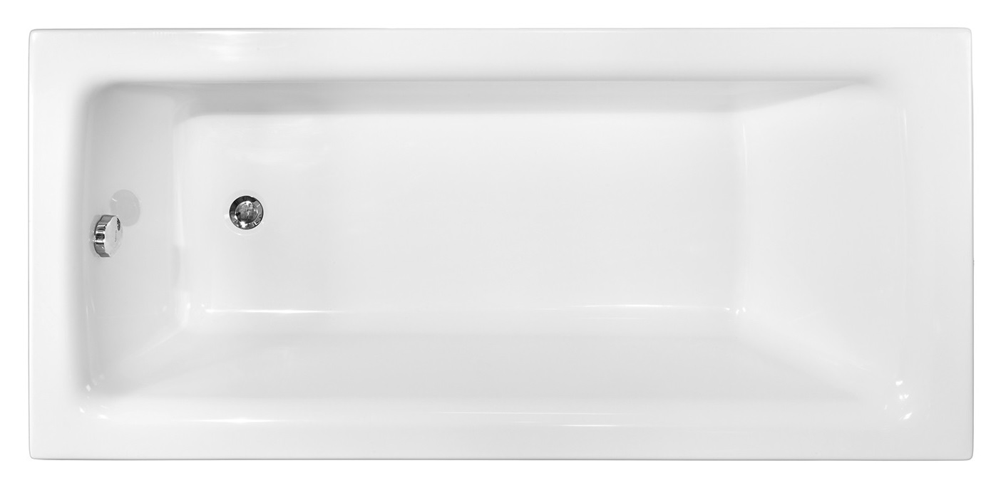 Besco Talia Slim vasca da bagno rettangolare slim 160x75 cm bianco #WAT-160-SL
