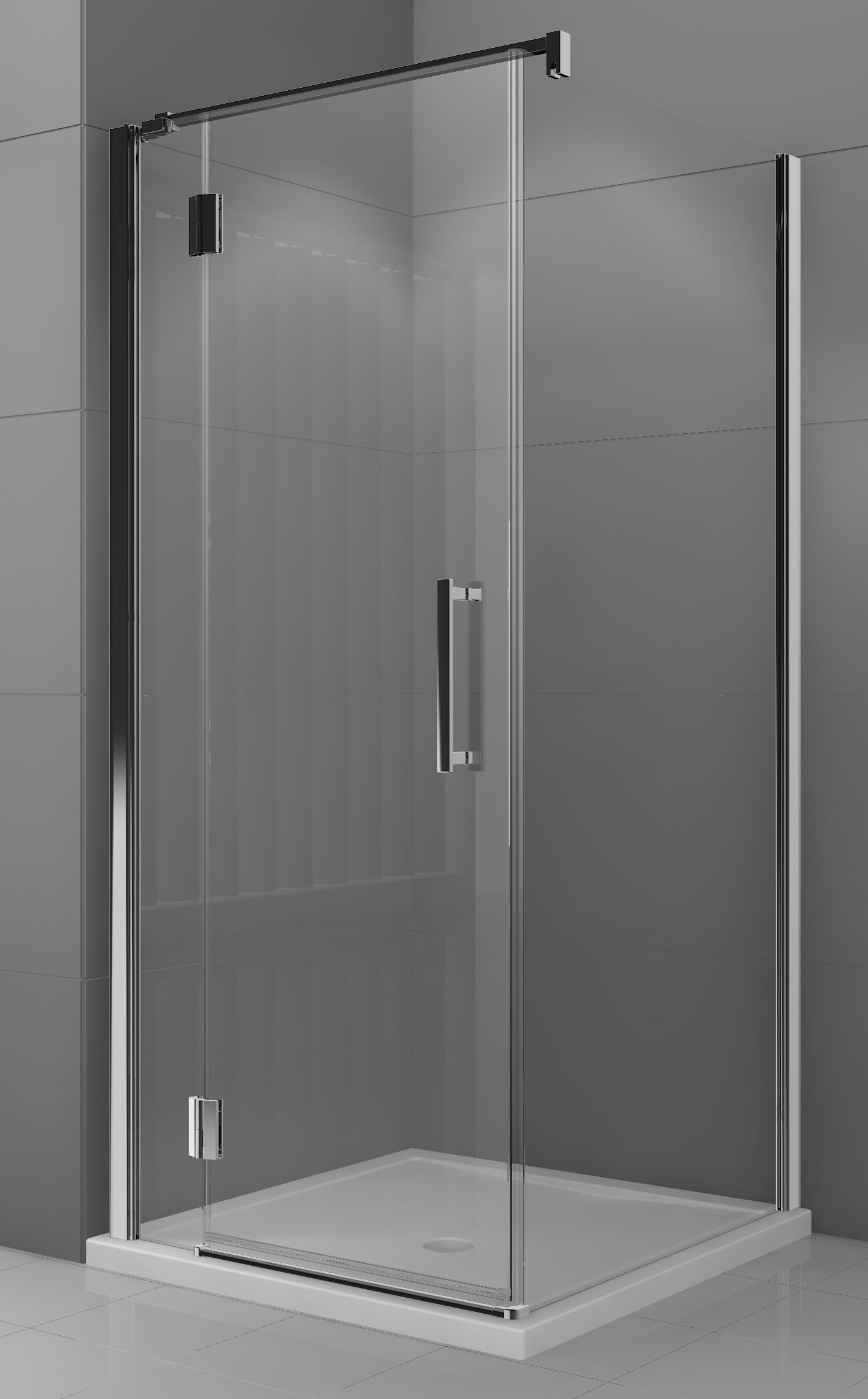 Novellini Modus parete doccia 75 cm cromo lucida/vetro trasparente MODUSF75-1K