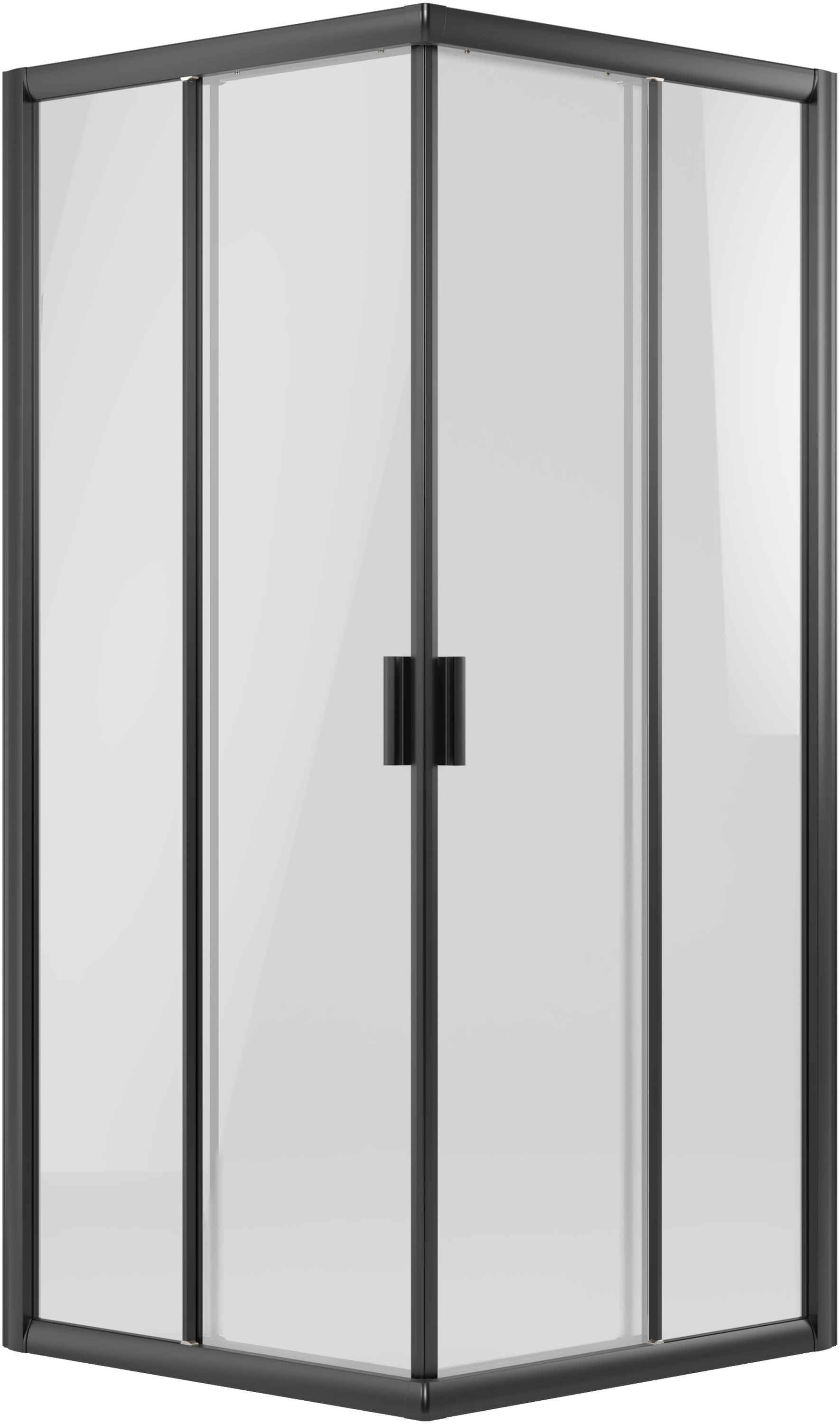 Ravak Blix Slim box doccia 80x80 cm quadrato nero opaca/vetro trasparente X1LM40300Z1