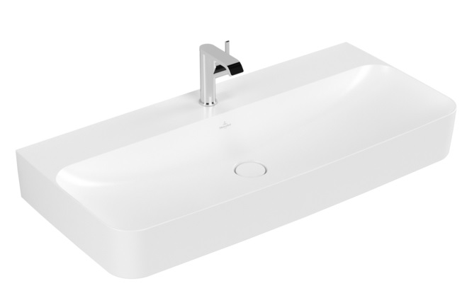 Villeroy & Boch Finion lavabo 100x47 cm rettangolare a parete-da mobile bianco opaca 41681BRW