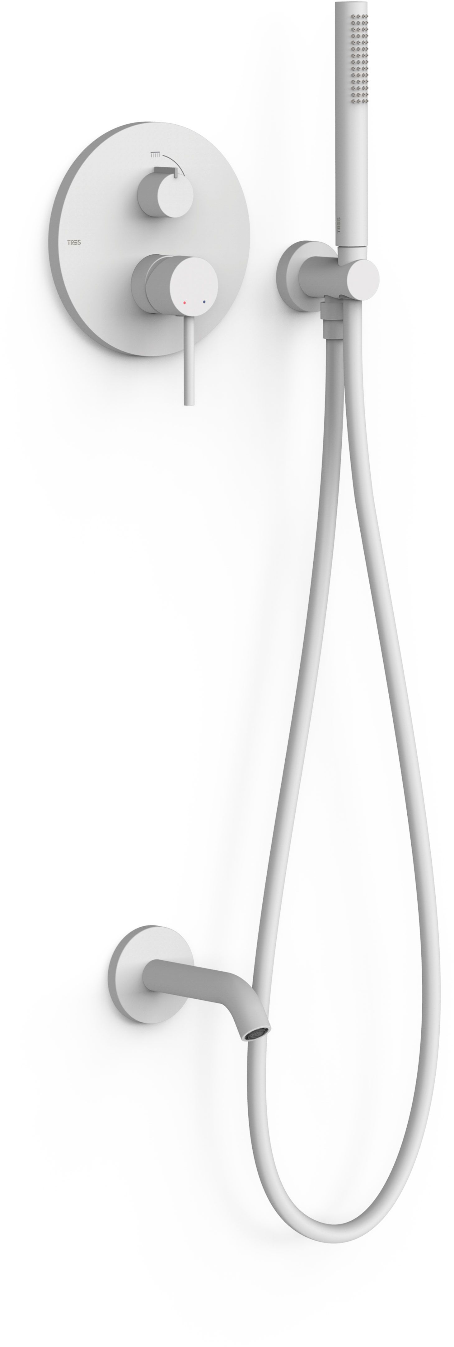 Tres Study Exclusive set doccia da incasso bianco 26228006BM