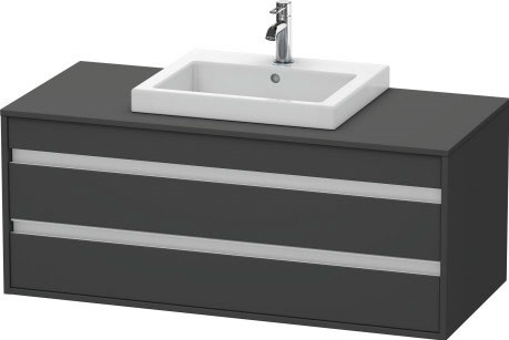 Duravit Ketho armadietto 120x55x49.6 cm sottolavabo sospeso grafite KT675604949