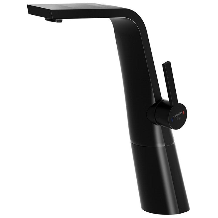 Steinberg 260 rubinetto per lavabo verticale nero 26017001S