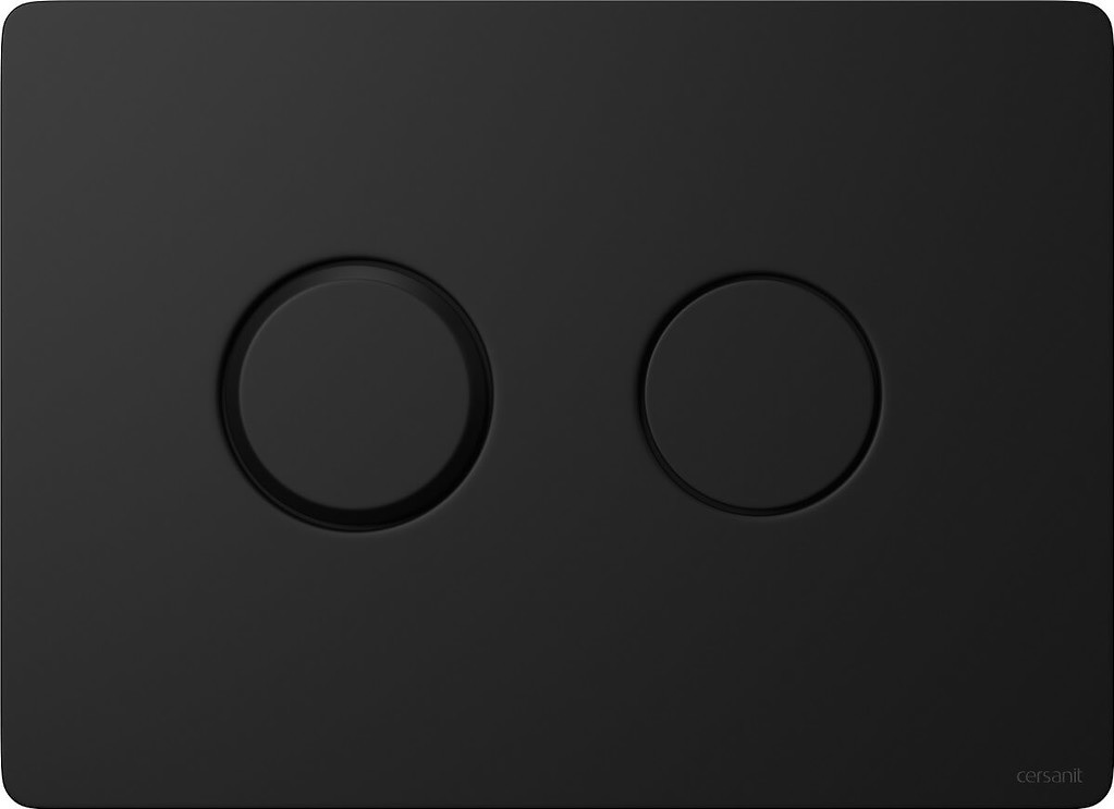 Cersanit Accento Circle placca di comando per WC nero K97-425