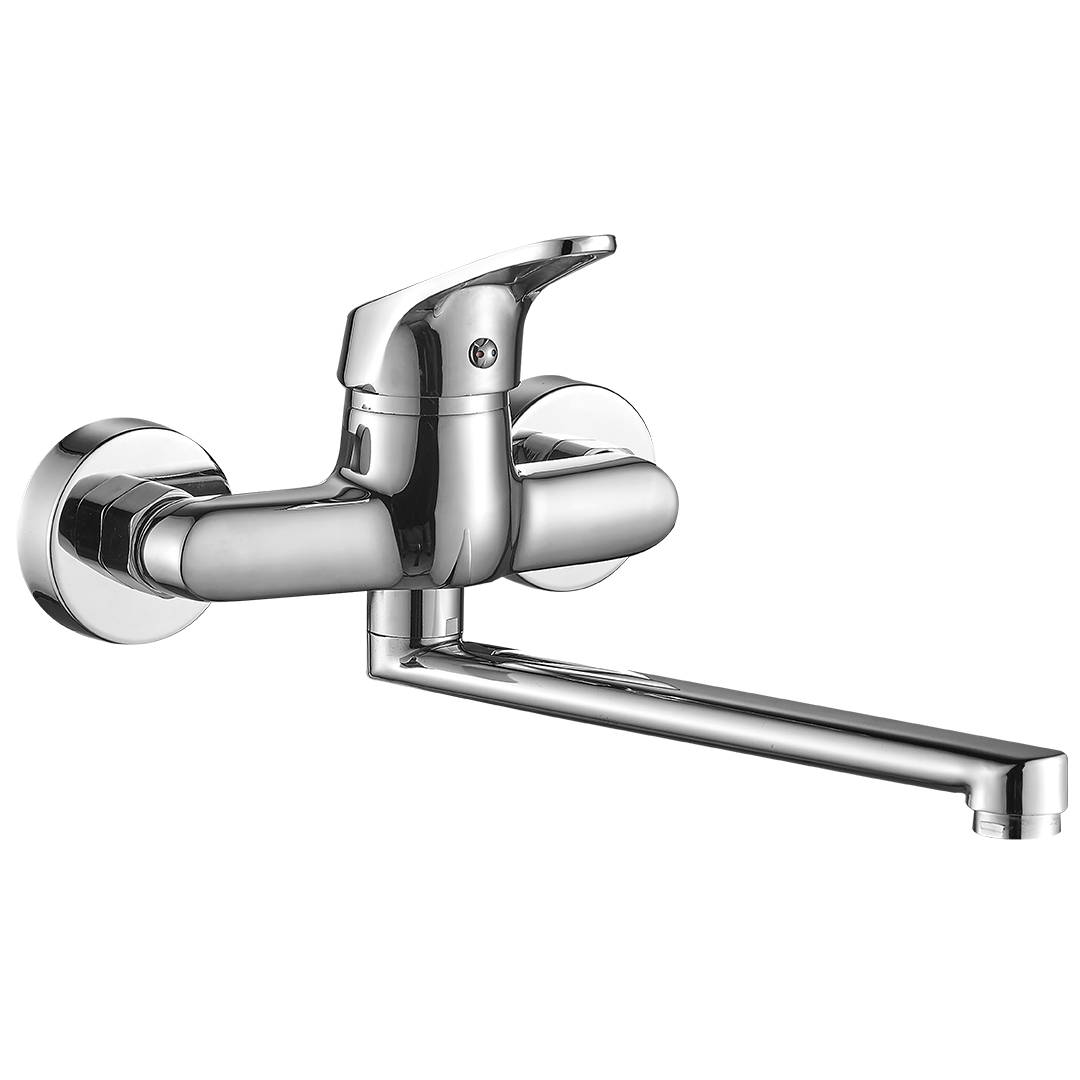 Kuchinox Oris rubinetto da cucina a parete cromo BQO080D