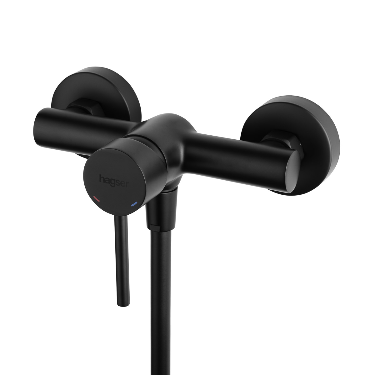 Hagser Lisa rubinetto per doccia a parete nero HGR40000033
