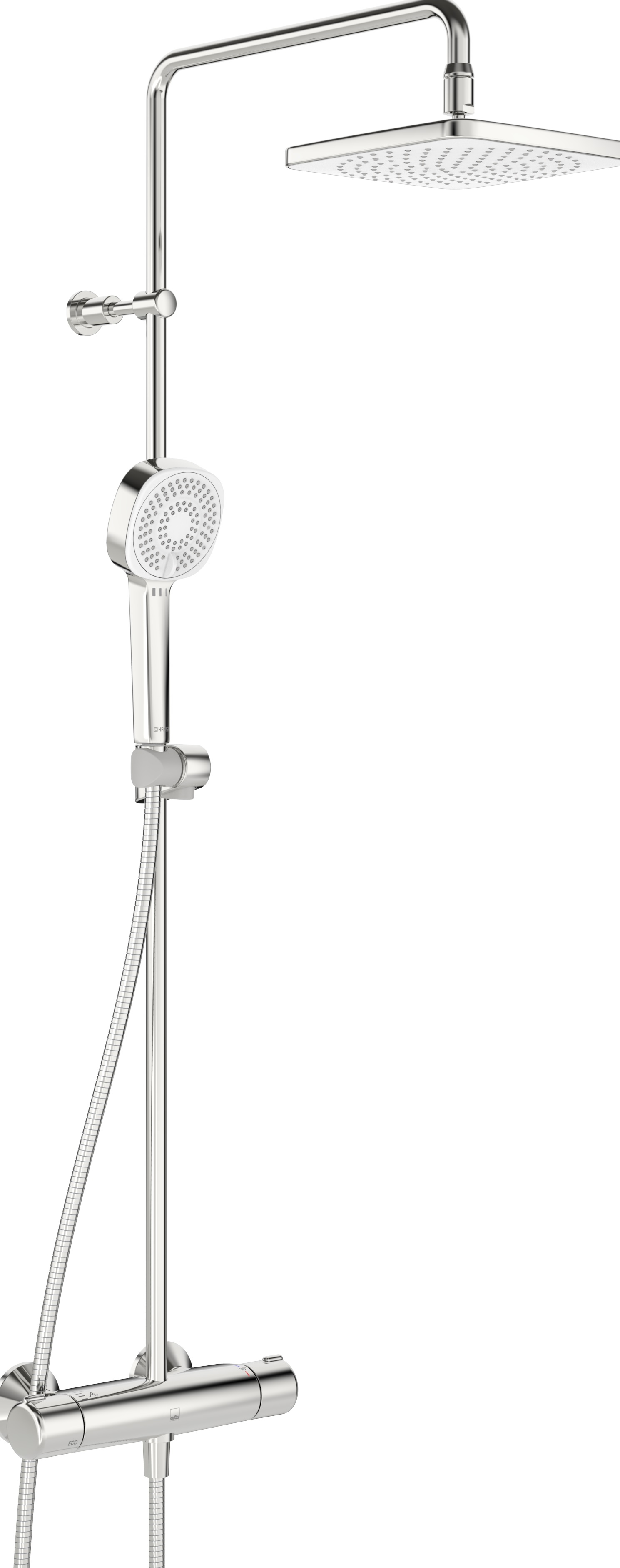 Oras Nova set doccia a parete con termostato con soffione cromo 7403U