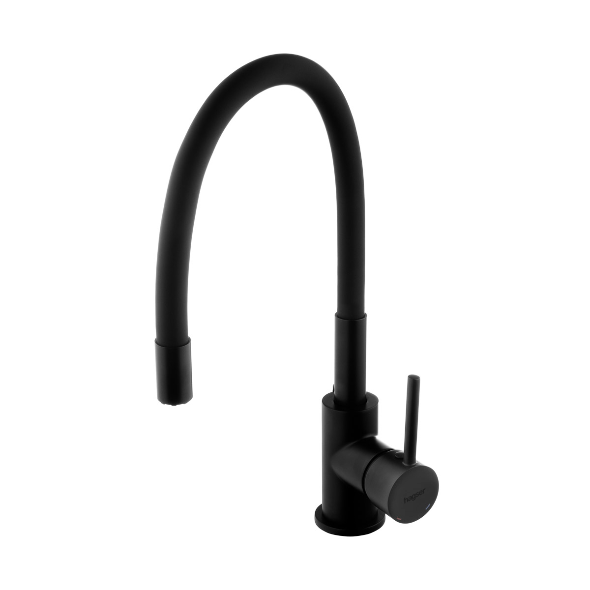 Hagser Emma rubinetto da cucina verticale nero HGR70000035