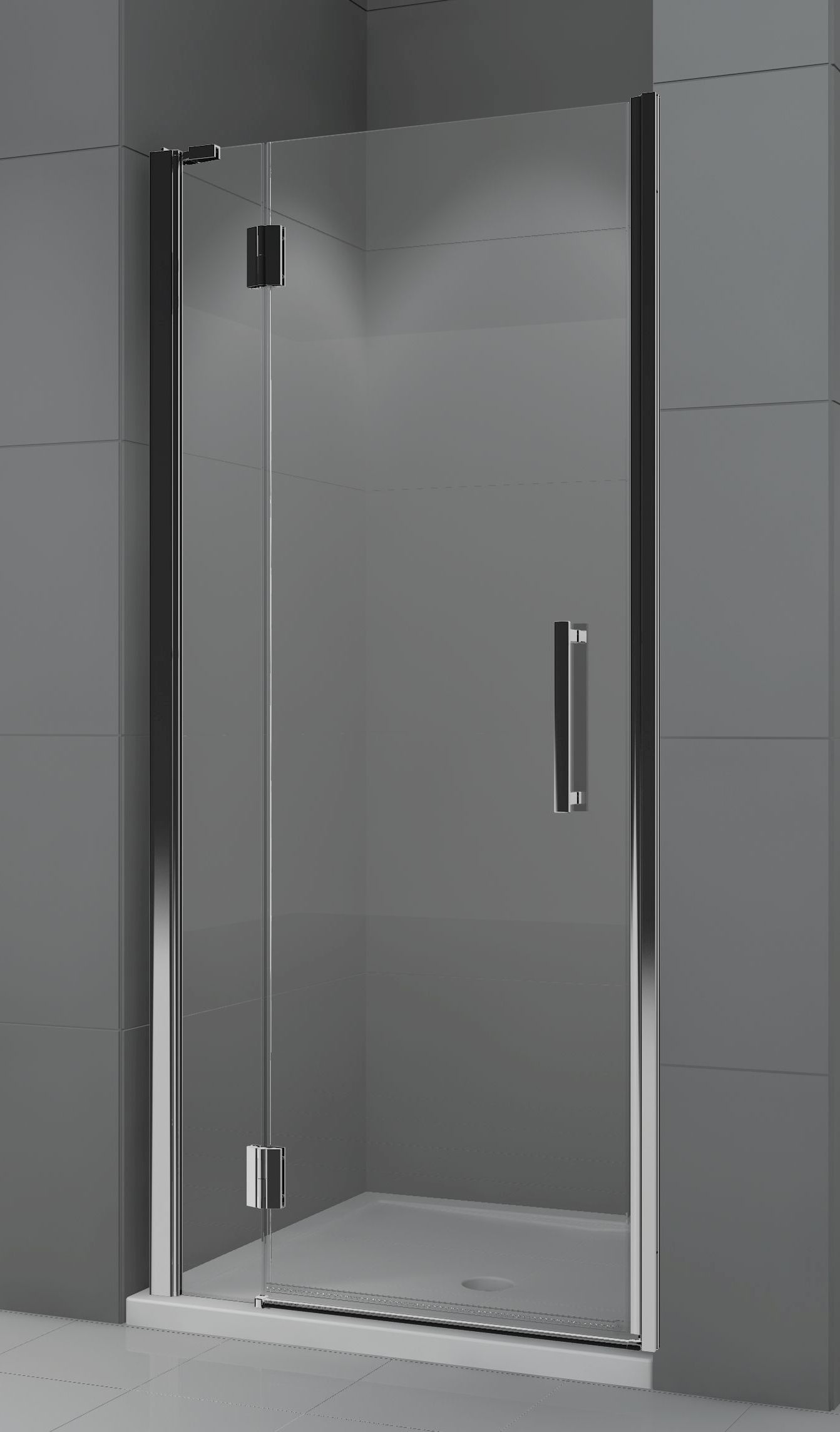 Novellini Modus porta doccia 70 cm a battente cromo lucida/vetro trasparente MODUSG70S-1K