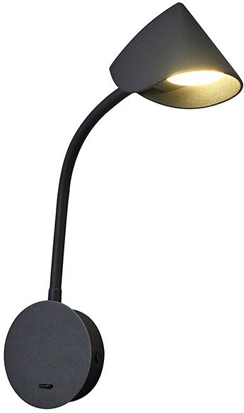 Mantra Goa lampada da parete 1x7.5 W nero 7721