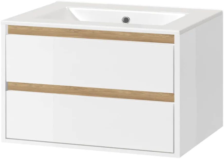 Excellent Tuto armadietto 80x45.7x50 cm sottolavabo sospeso bianco -rovere MLEX.0103.800.WHBL