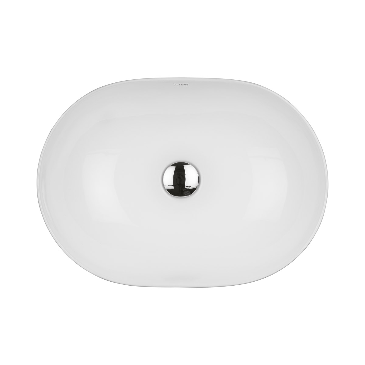 Oltens Hamnes lavabo 49.5x35.5 cm ovale da appoggio bianco 40319000