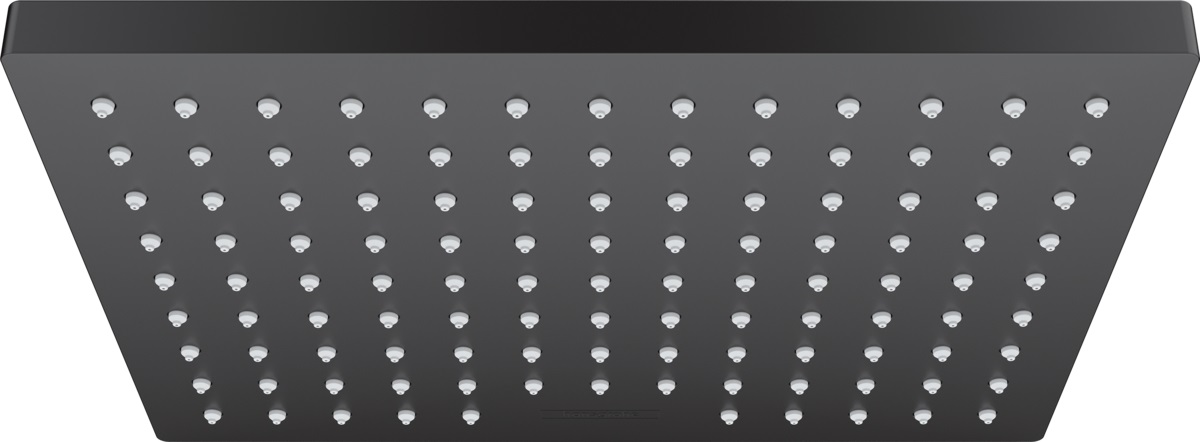 Hansgrohe Vernis Shape soffione doccia 23x17 cm rettangolare nero 26281670