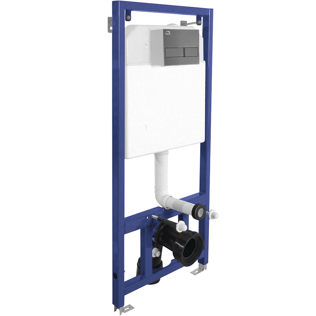 Laveo Akan modulo di installazione con placca di comando per vaso sospeso VSA958V